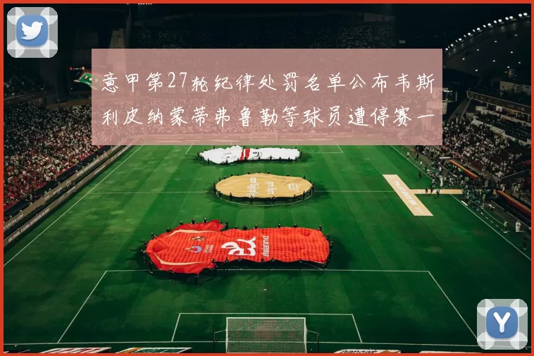 意甲第27轮纪律处罚名单公布韦斯利皮纳蒙蒂弗鲁勒等球员遭停赛一轮